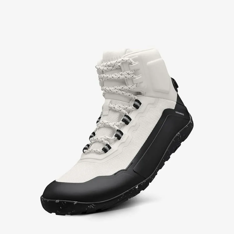 Vegan|Groundies ® All Terrain High Women Off-White/Black