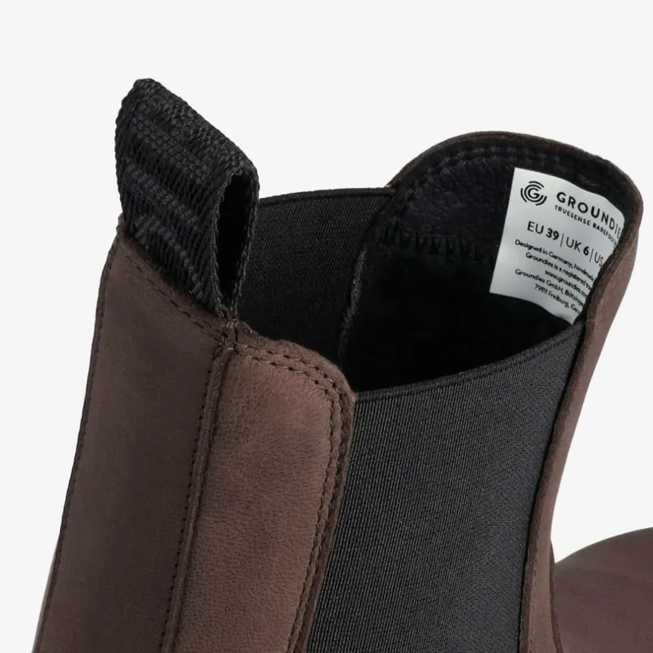 Boots & Booties|Groundies ® Camden Barefoot+ Women Darkbrown