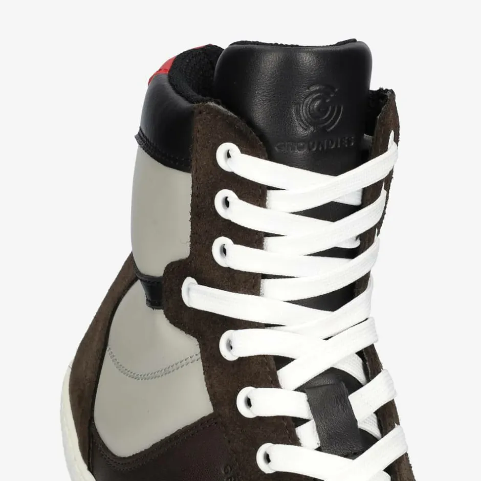 Sneaker|Groundies ® Hamptons High Men Brown/Grey