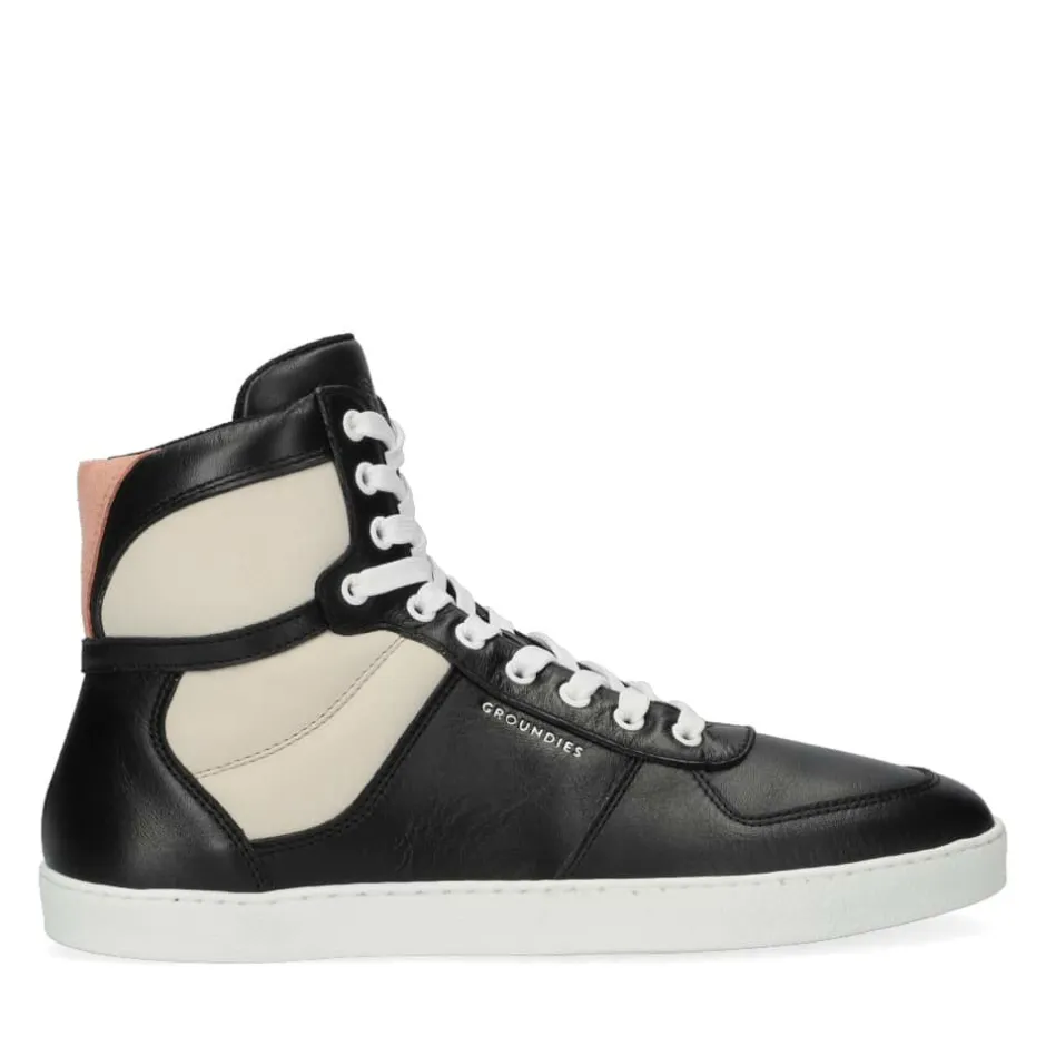 Sneaker|Groundies ® Hamptons High Women Black/Beige