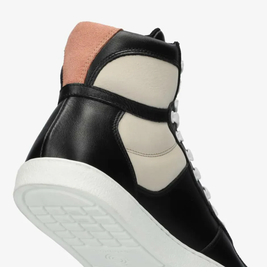 Sneaker|Groundies ® Hamptons High Women Black/Beige