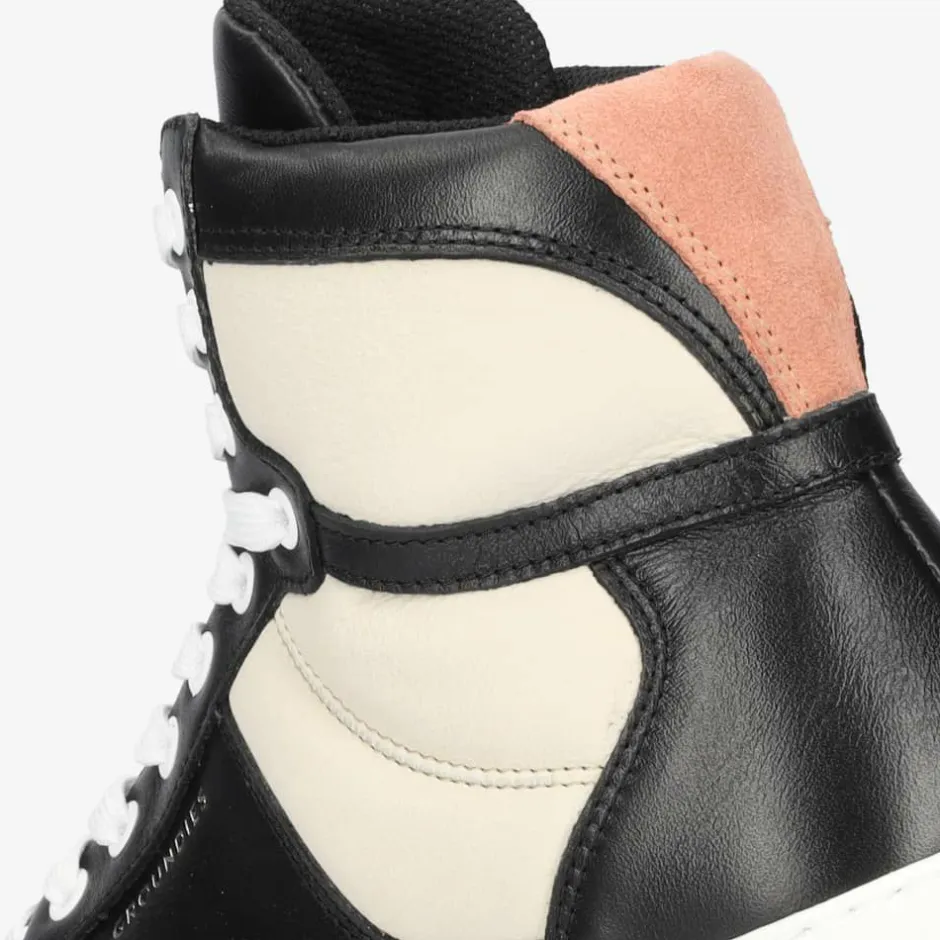 Sneaker|Groundies ® Hamptons High Women Black/Beige