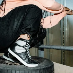 Sneaker|Groundies ® Hamptons High Women Black/Beige