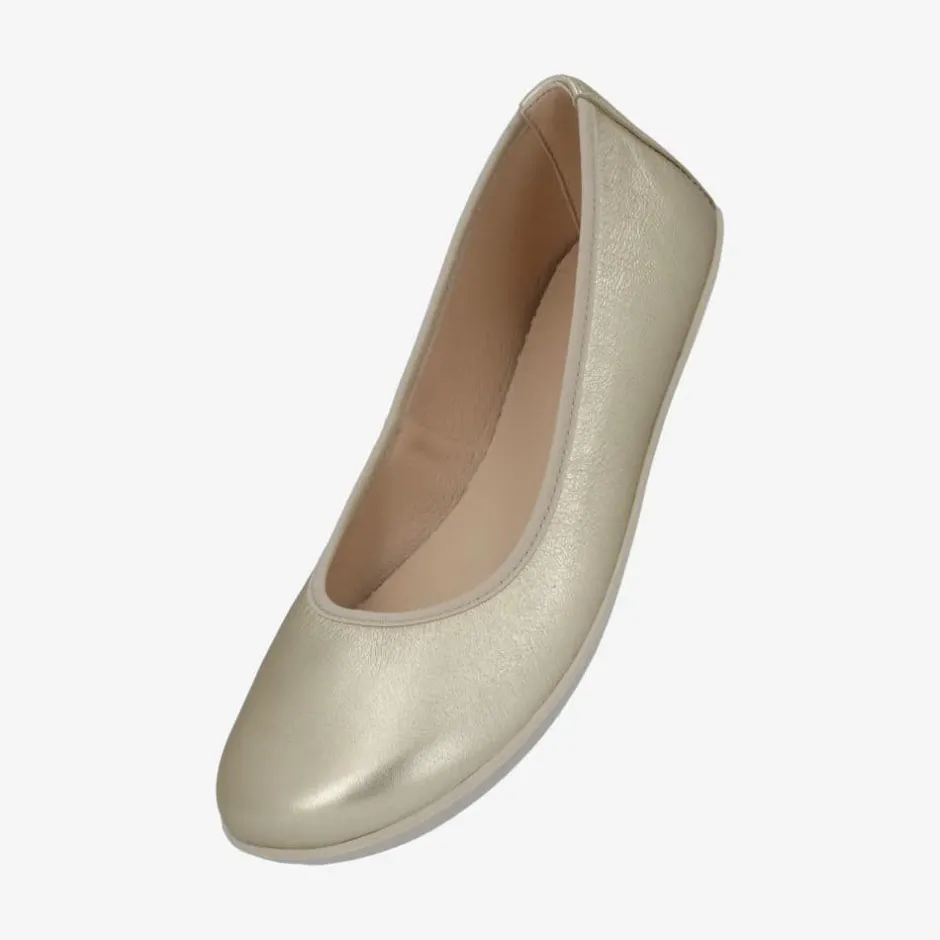 Ballet Flats|Groundies ® Lily Classic Women Metallic Champagne