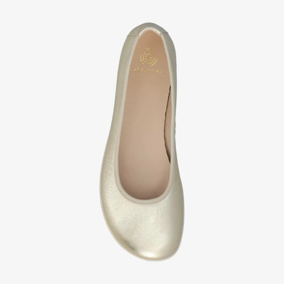 Ballet Flats|Groundies ® Lily Classic Women Metallic Champagne