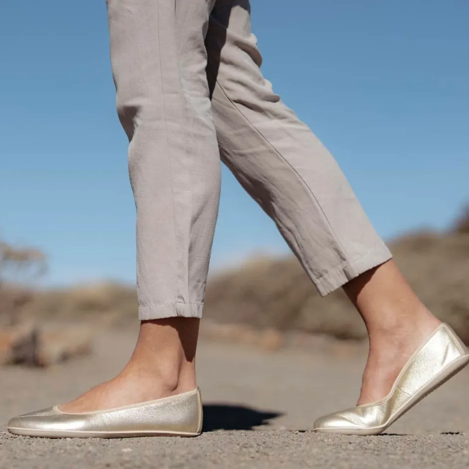 Ballet Flats|Groundies ® Lily Classic Women Metallic Champagne