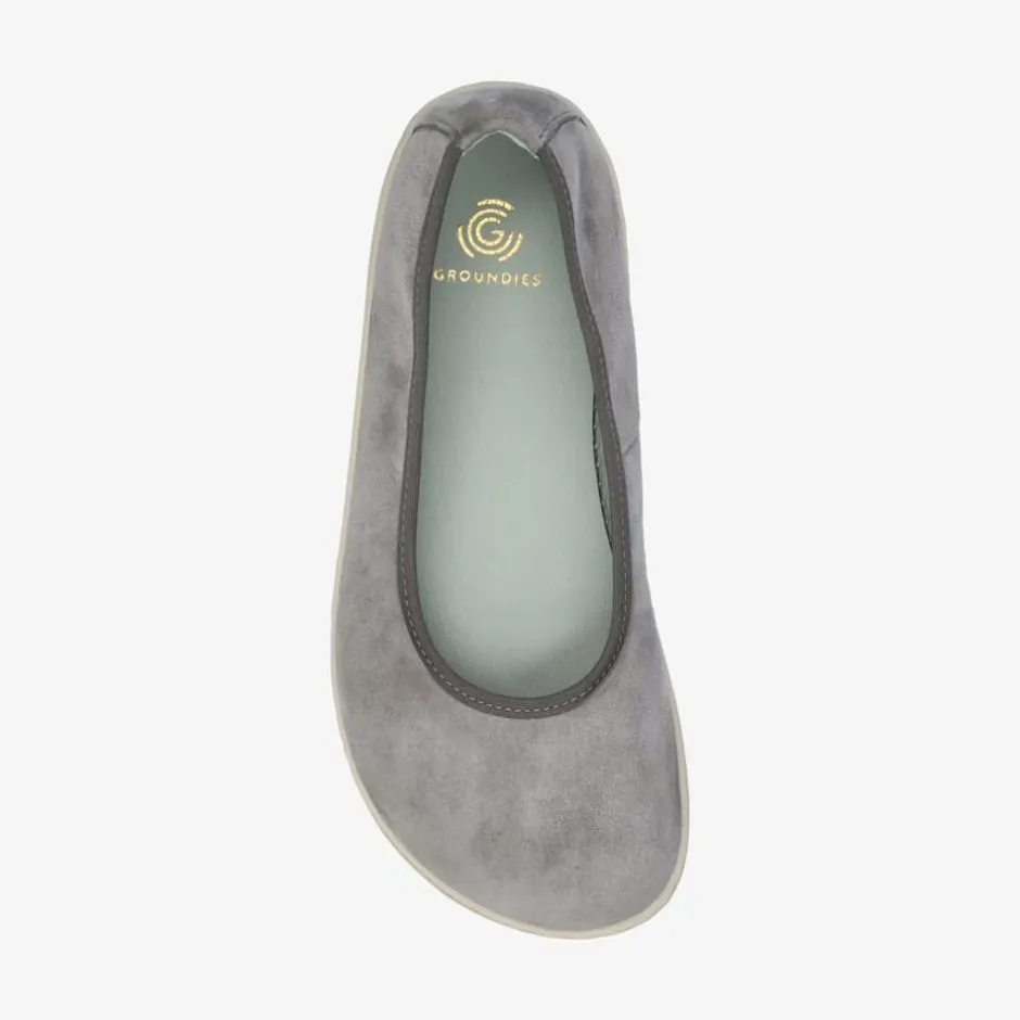 Ballet Flats|Groundies ® Lily Soft Barefoot+ Women Grey