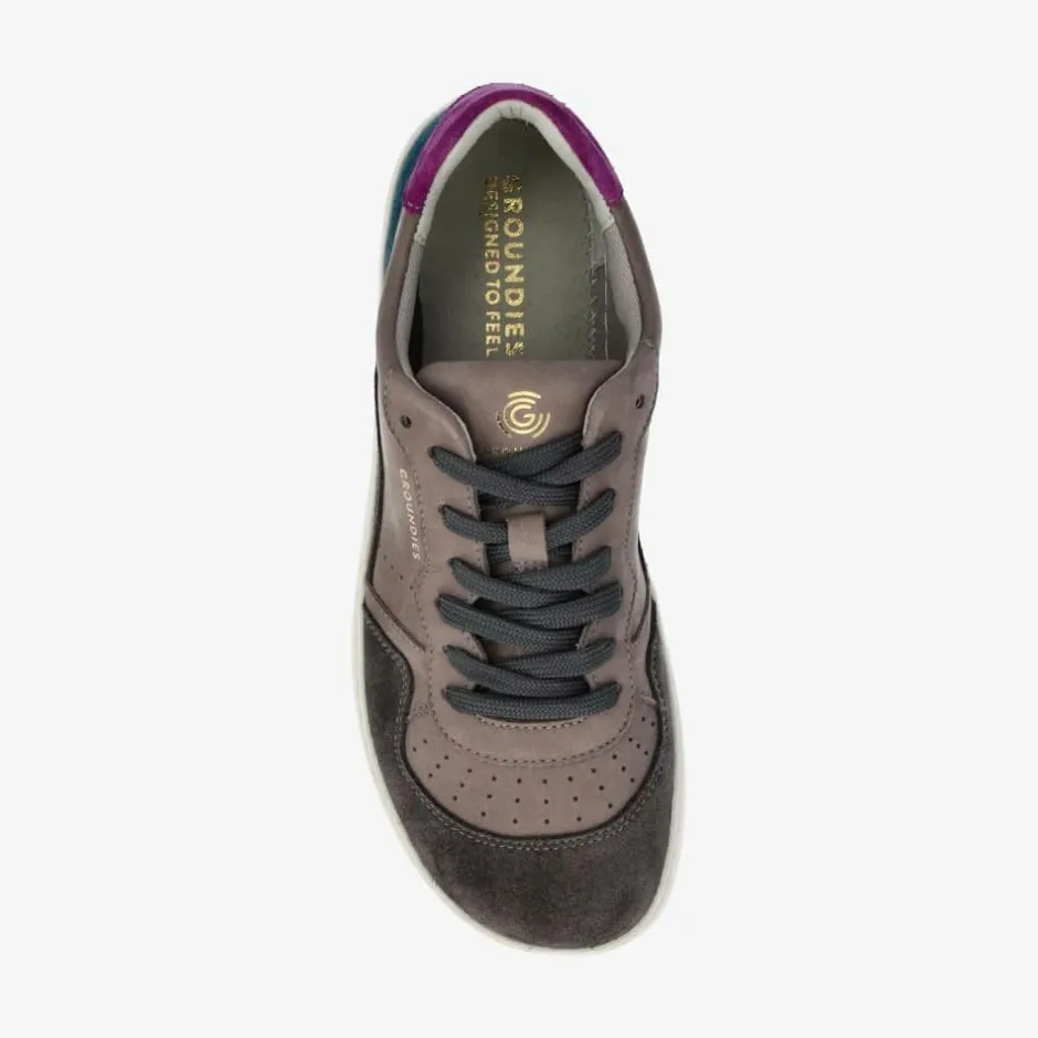 Sneaker|Groundies ® Nova Women Dark Grey/Petrol