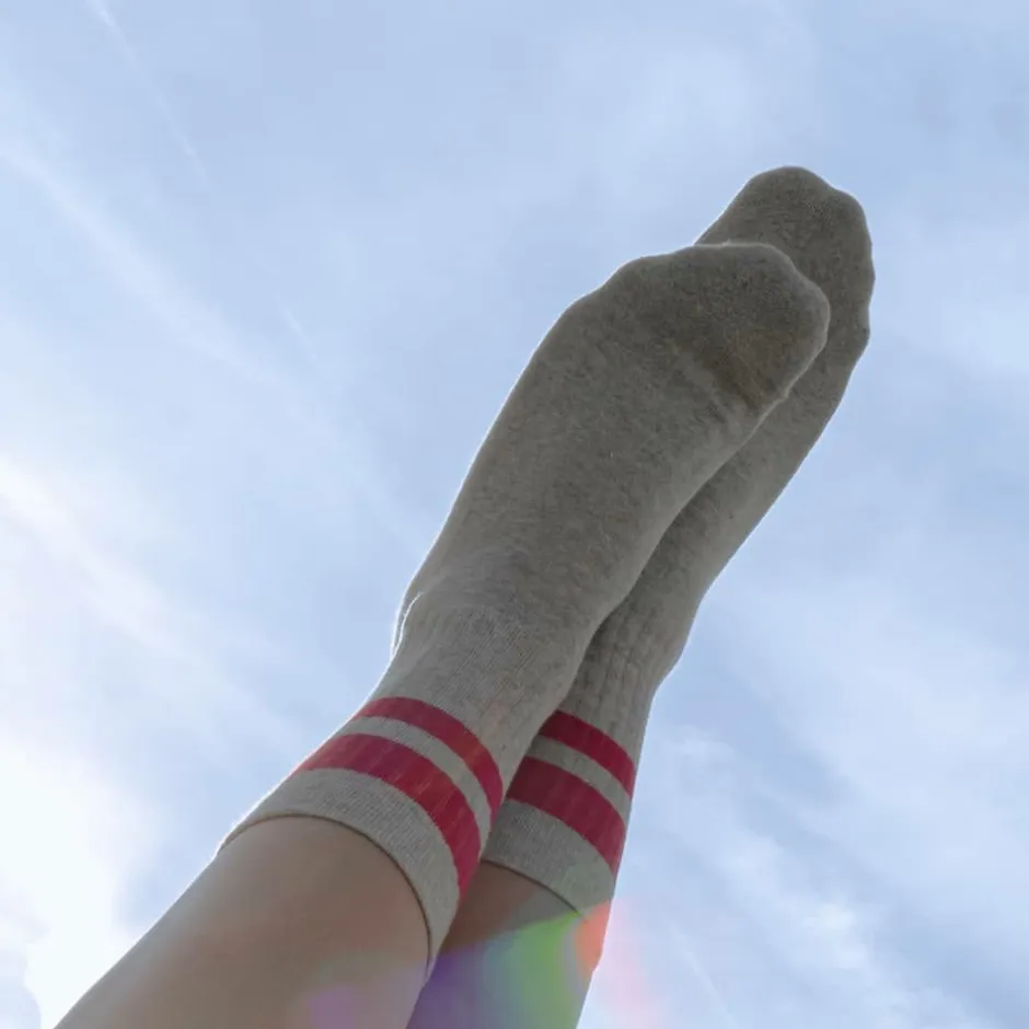 Accessories|Groundies ® Sportsocks Grey/Pink