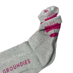 Accessories|Groundies ® Sportsocks Grey/Pink