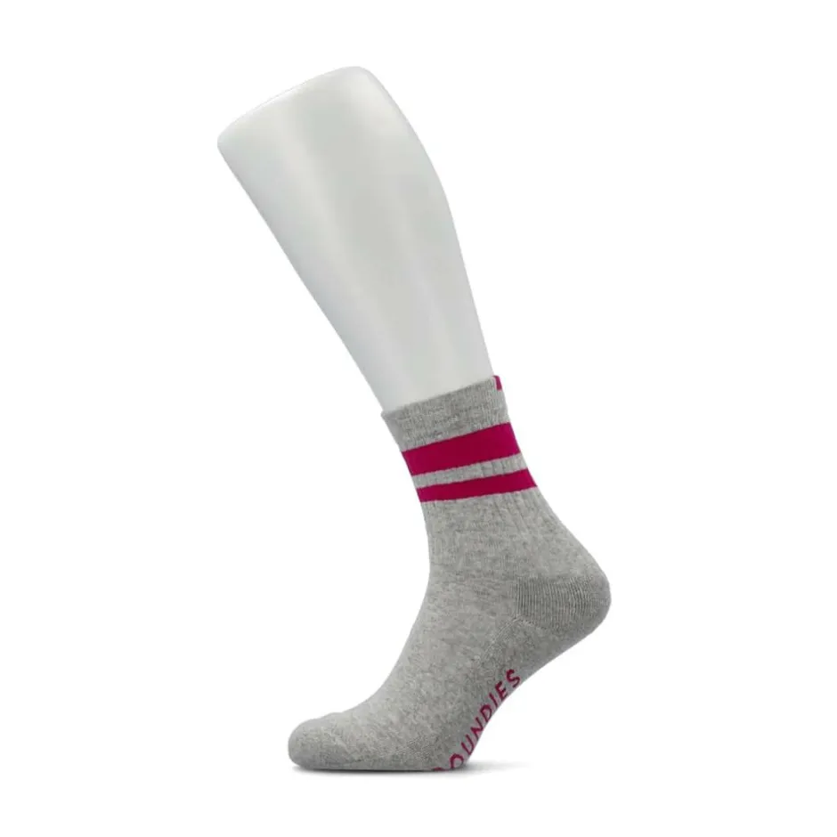 Accessories|Groundies ® Sportsocks Grey/Pink